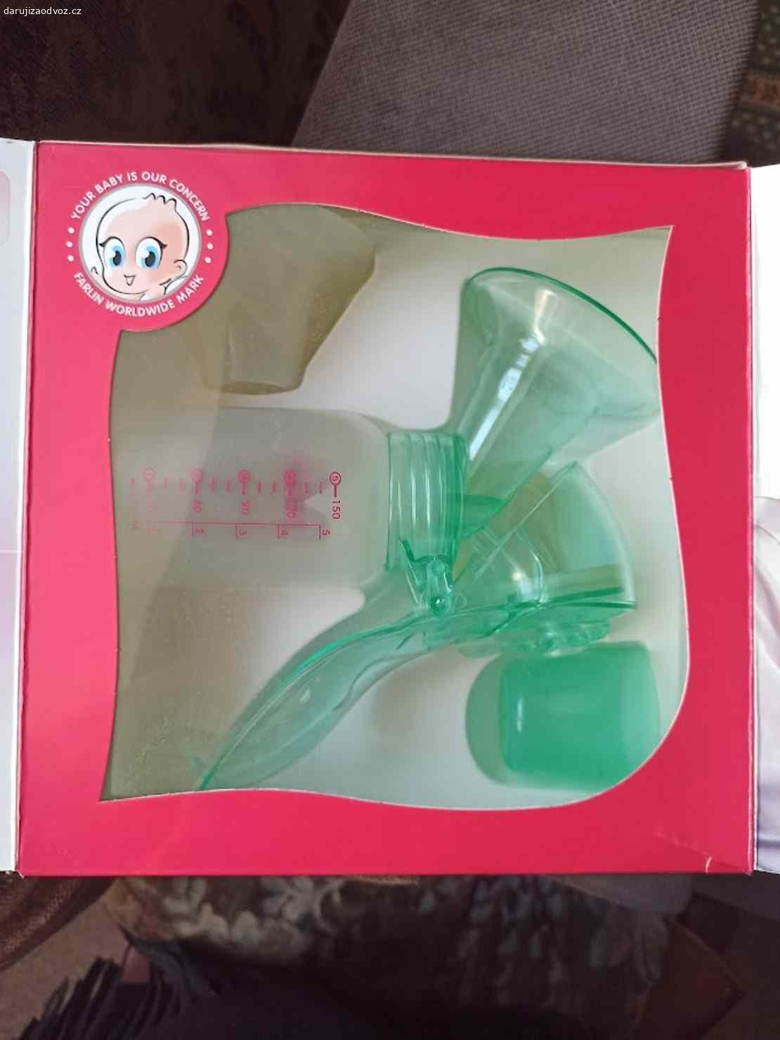 daruji-Odsávačka mateřs. mléka páková-zn.Farlin. daruji - Sada k odsávání mateřského mléka ruční páková zn.Farlin. - co je na fotkách