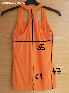Oranžový sportovní top Reserved, vel. M