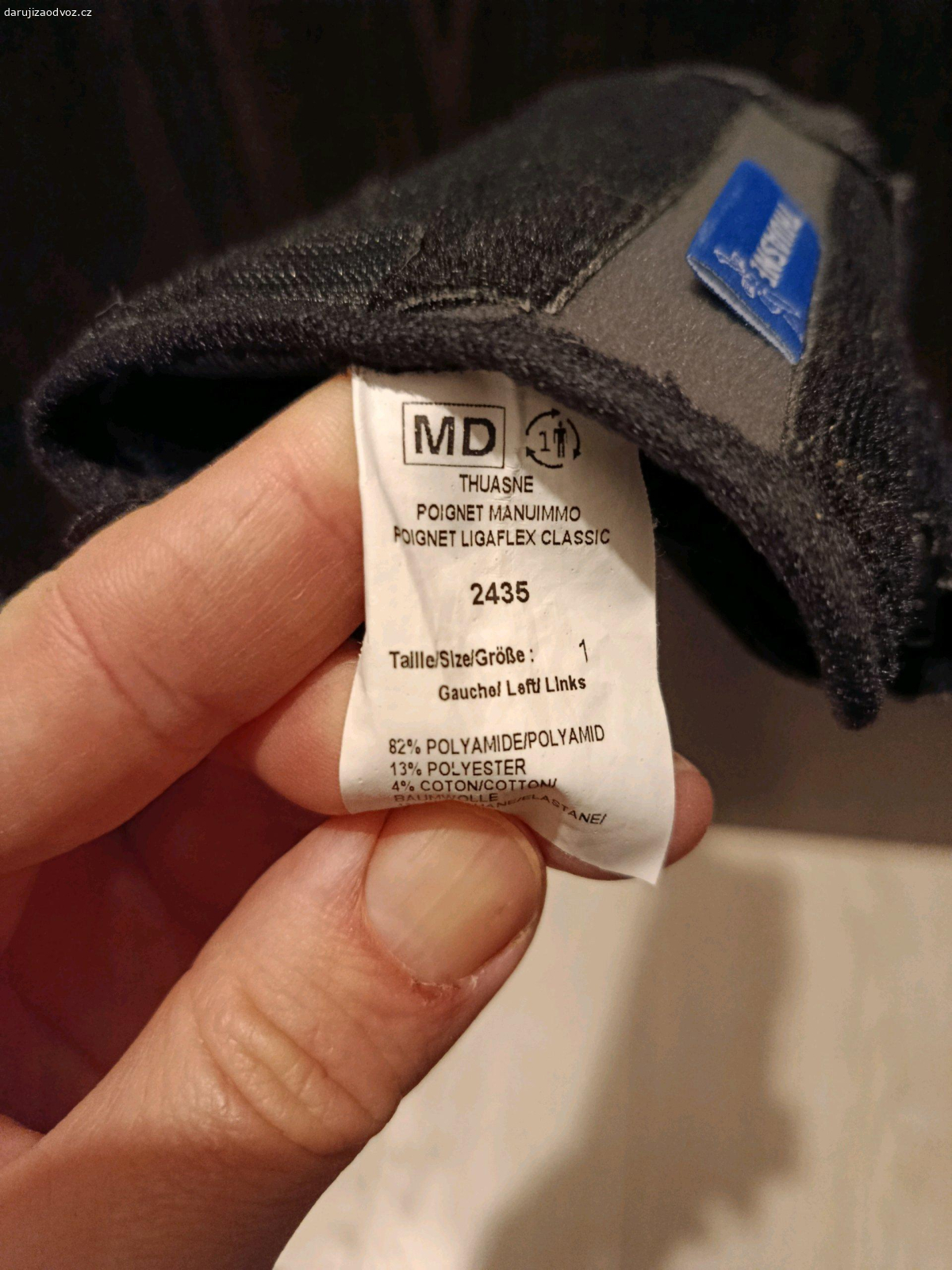 Ortéza na ruku. ortéza na levou ruku - velikost 1