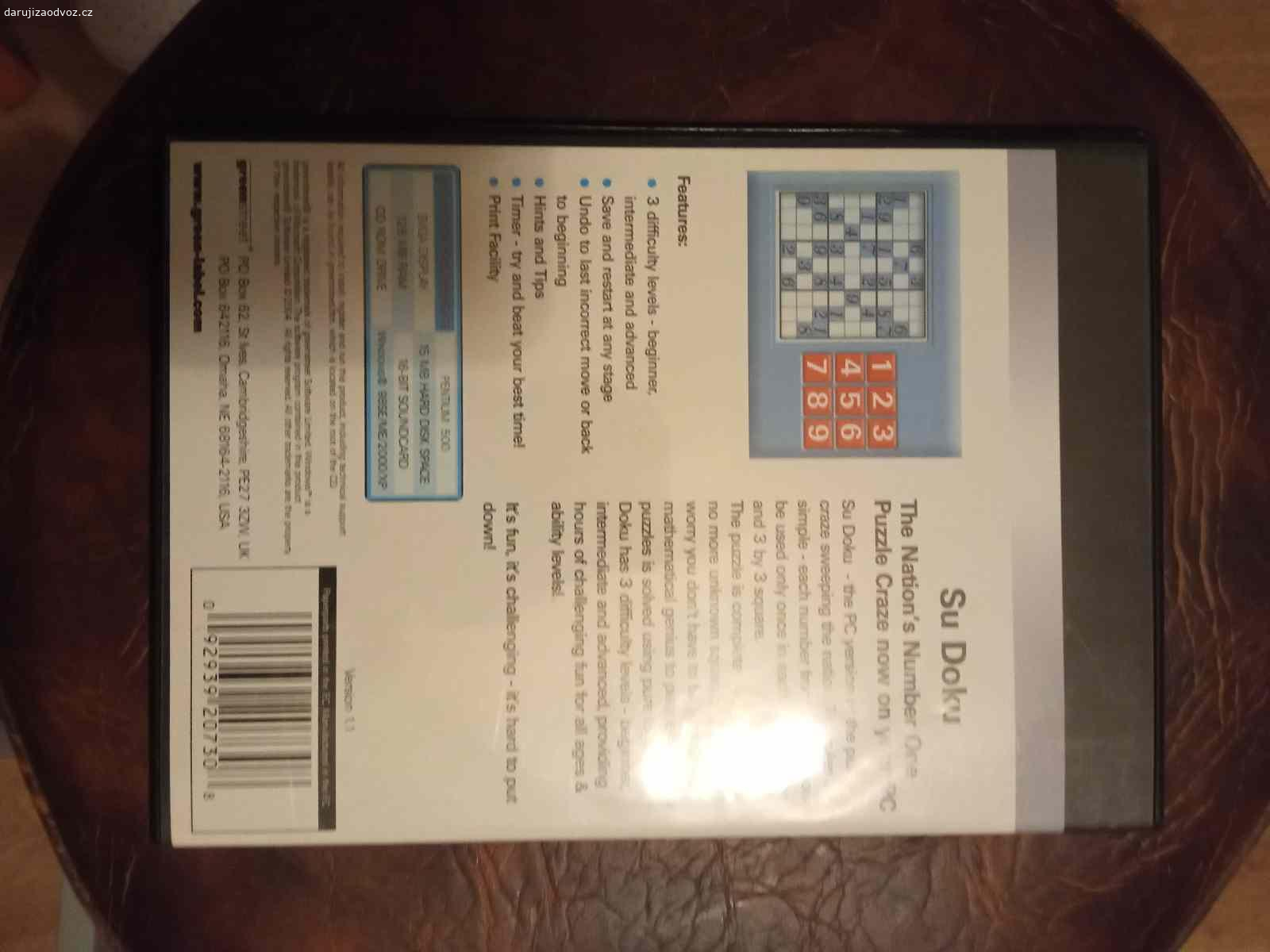 PC CD ROM Sudoku / asi v angličtině/. Nálezový stav, bez škrábanců