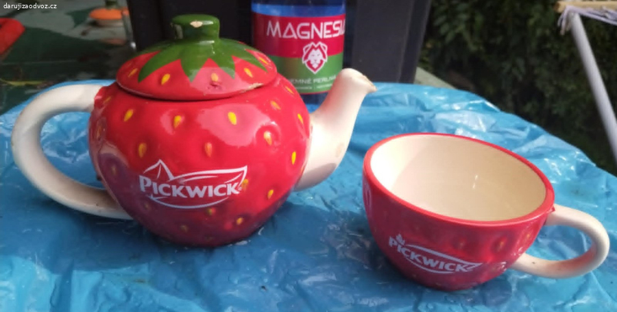 Pickwick konvice na čaj s víčkem a hrnek