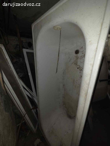 Plechová vana za odvoz