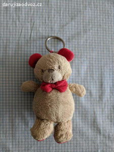 Plyšový medvěd - přívěšek na klíče, 13 cm
