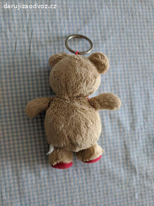 Plyšový medvěd - přívěšek na klíče, 13 cm