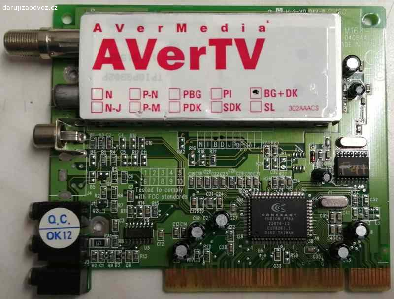 Počítačová Tv karta. Počítačová PCI televizní karta „AverTv”, vhodná pro zvuk popřípadě převod kazet VHS do počítače, pište rovnou termín kdy můžete převzít