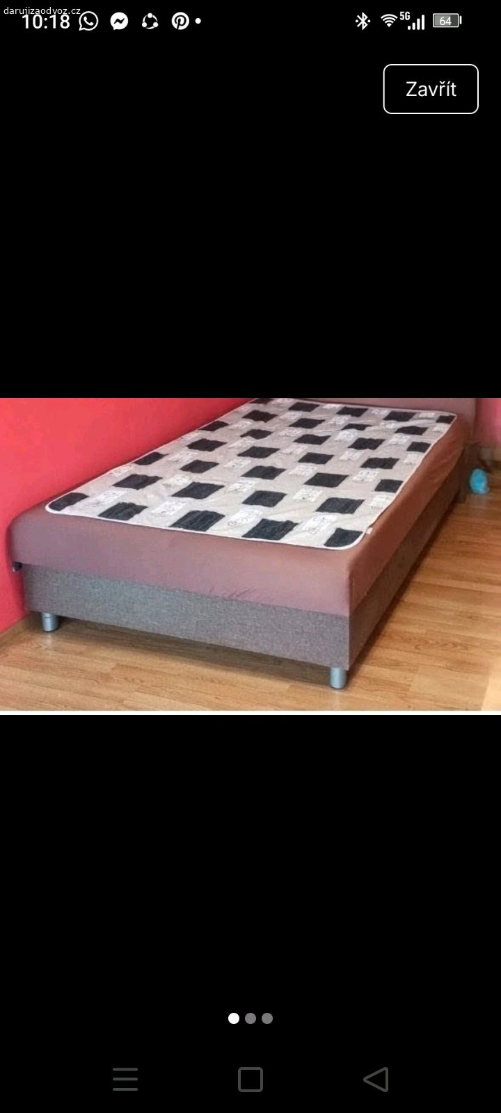 postel 140 x 200 s úložným prostorem. postel 140 x 200 s velkým úložným prostorem, používaná asi 5 let