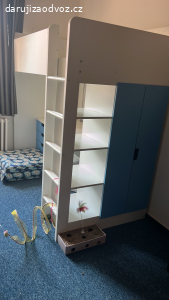 Postel-stůl-skříň IKEA Smastad