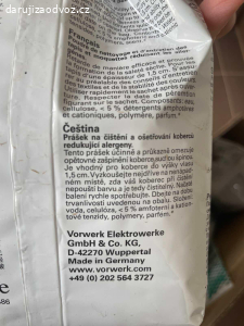 prasek na cisteni kobercu