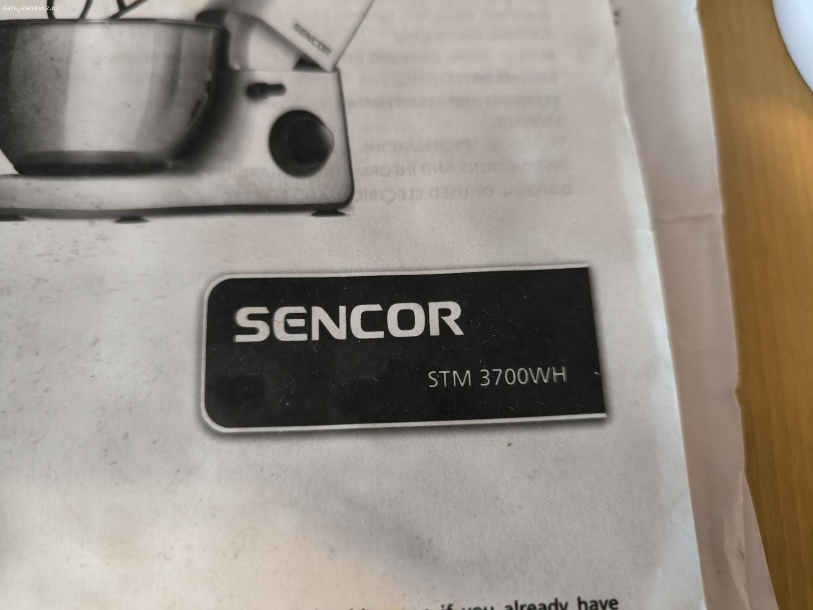 příslušenství Sencor STM 3700WH - Dům a zahrada - Daruji za odvoz