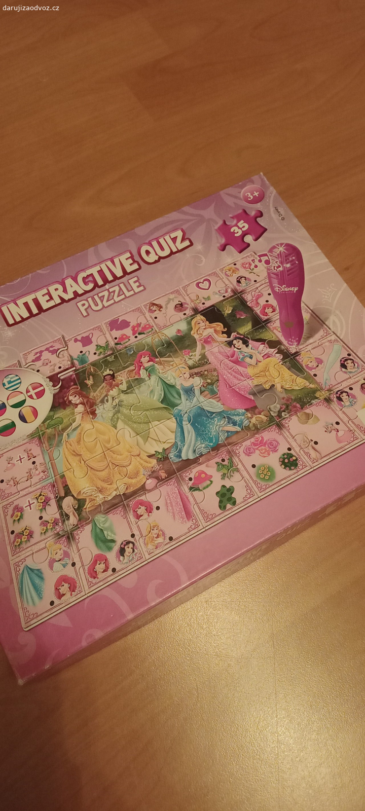 Puzzle princezny. Pouze puzzle (kompletní), interaktivní tužka chybí.
