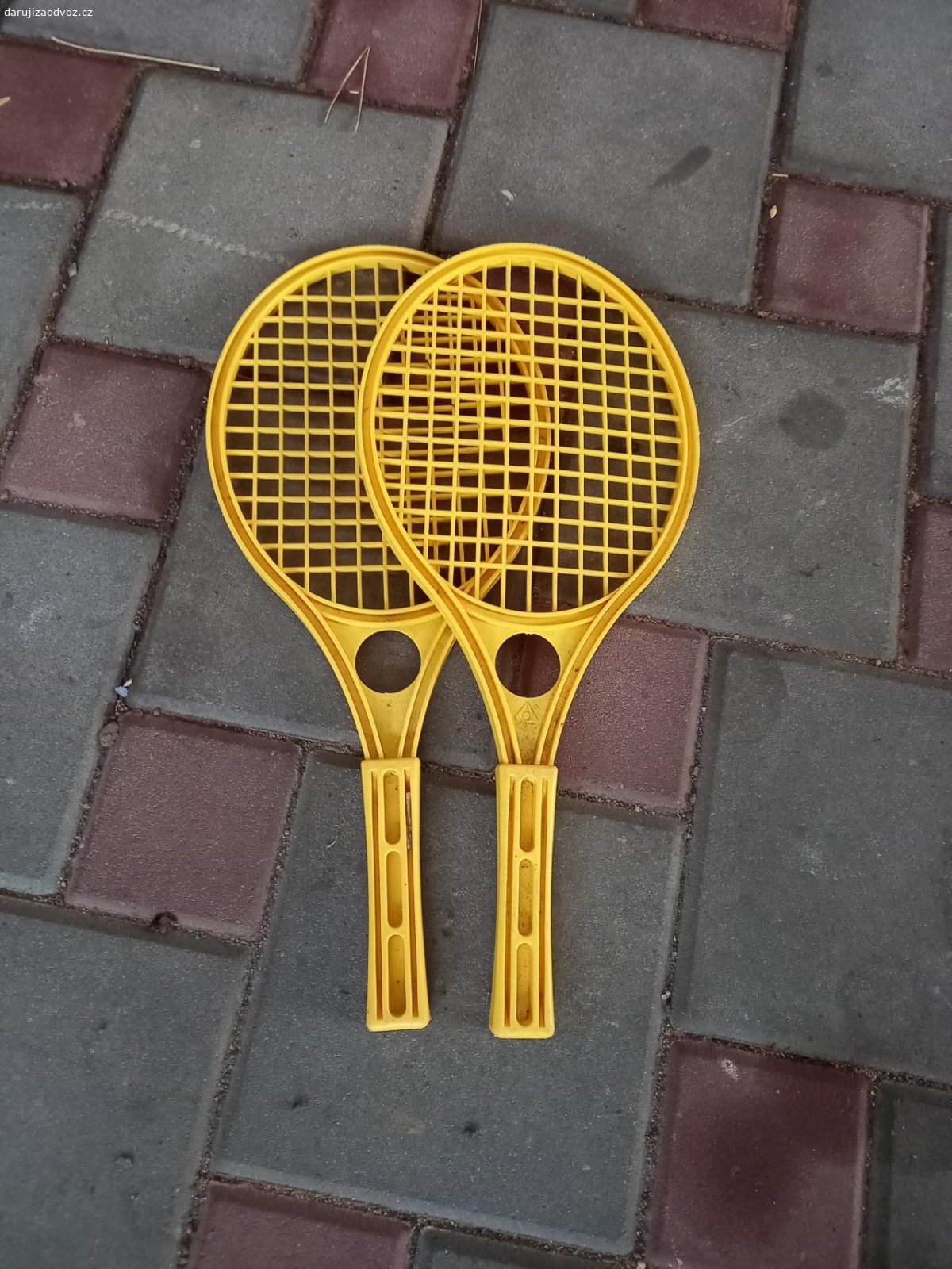 Rakety na soft (líný) tenis. žluté