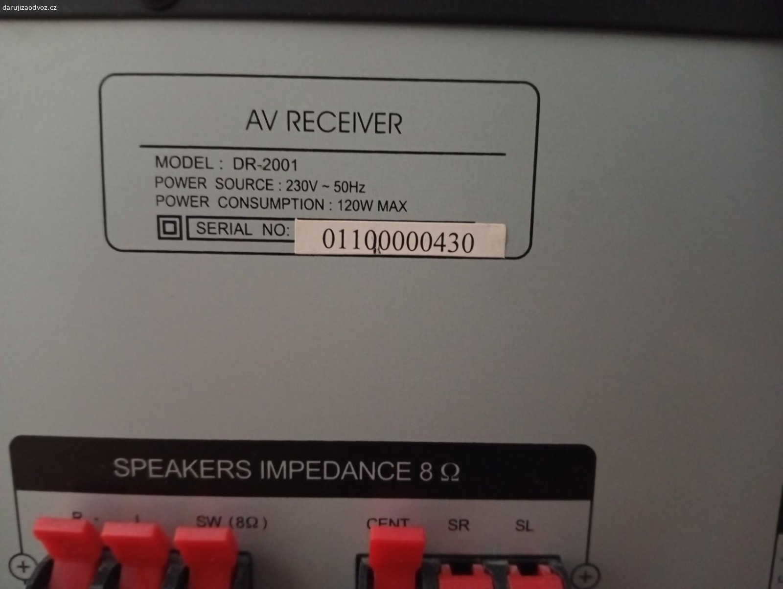 Receiver D - I - K. Daruji za odvoz. Funkční ale blbne hlasitost. Včetně dálkového ovladače. Studentská pečeť pro dceru potěší - není podmínkou.