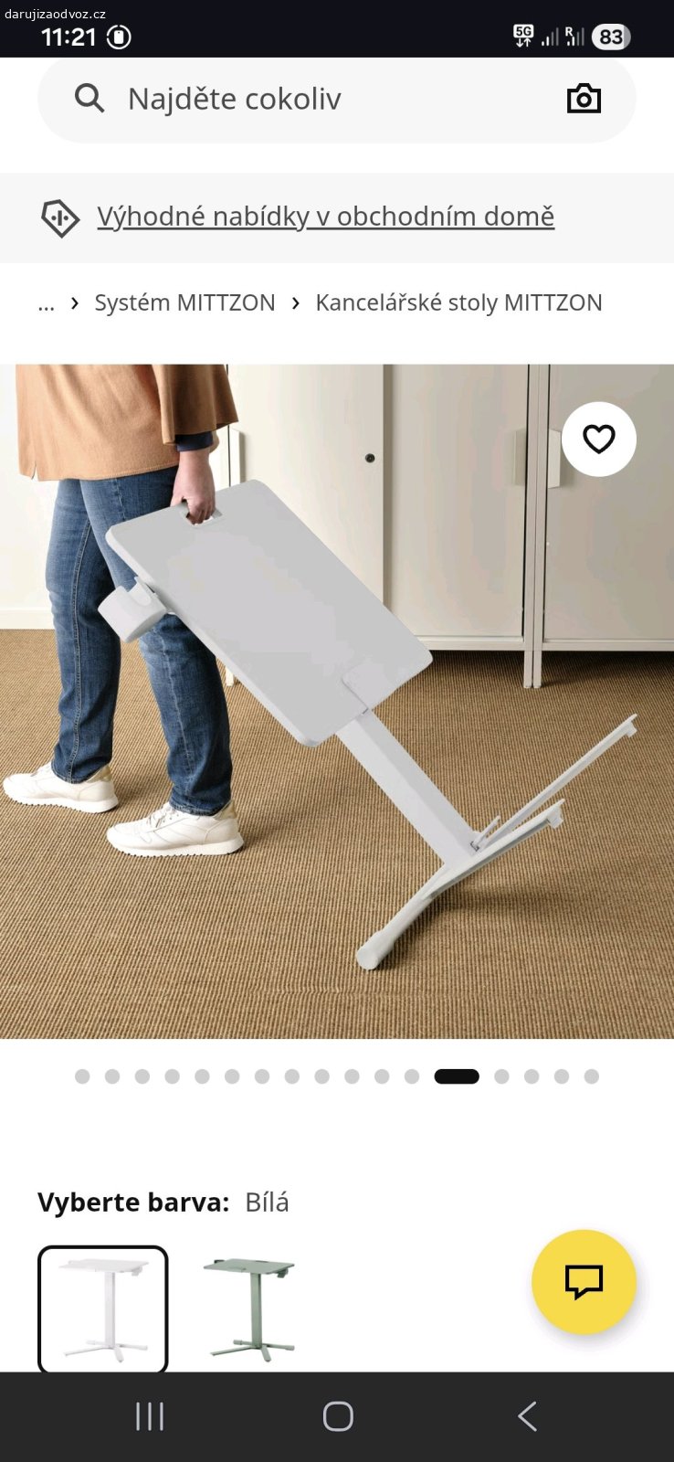 Robustni ikea stul pod notebook. stul ikea uplne novy, jeste zabaleny v krabici, jde nastavit vyska, sklopit atd
vyzvednuti: Pozorice u Brna