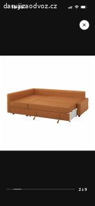 Pohovka IKEA rohová, rozklad. s úlož. prostorem