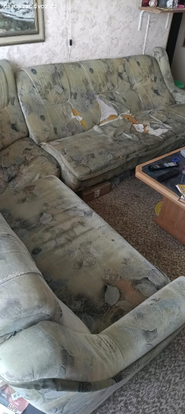 Rohová rozkládaci sedačka