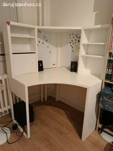 Rohový pracovní, psací stolík IKEA