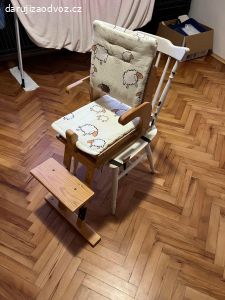 Rostoucí jídelní židlička zn. Tabra + učící věž