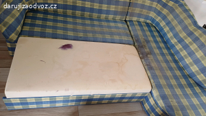 Rozkládací rohová sedačka + křeslo