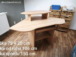 sedačka, komoda, rohový stůl, postel