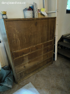 SEKRETÁŘ retro skříň