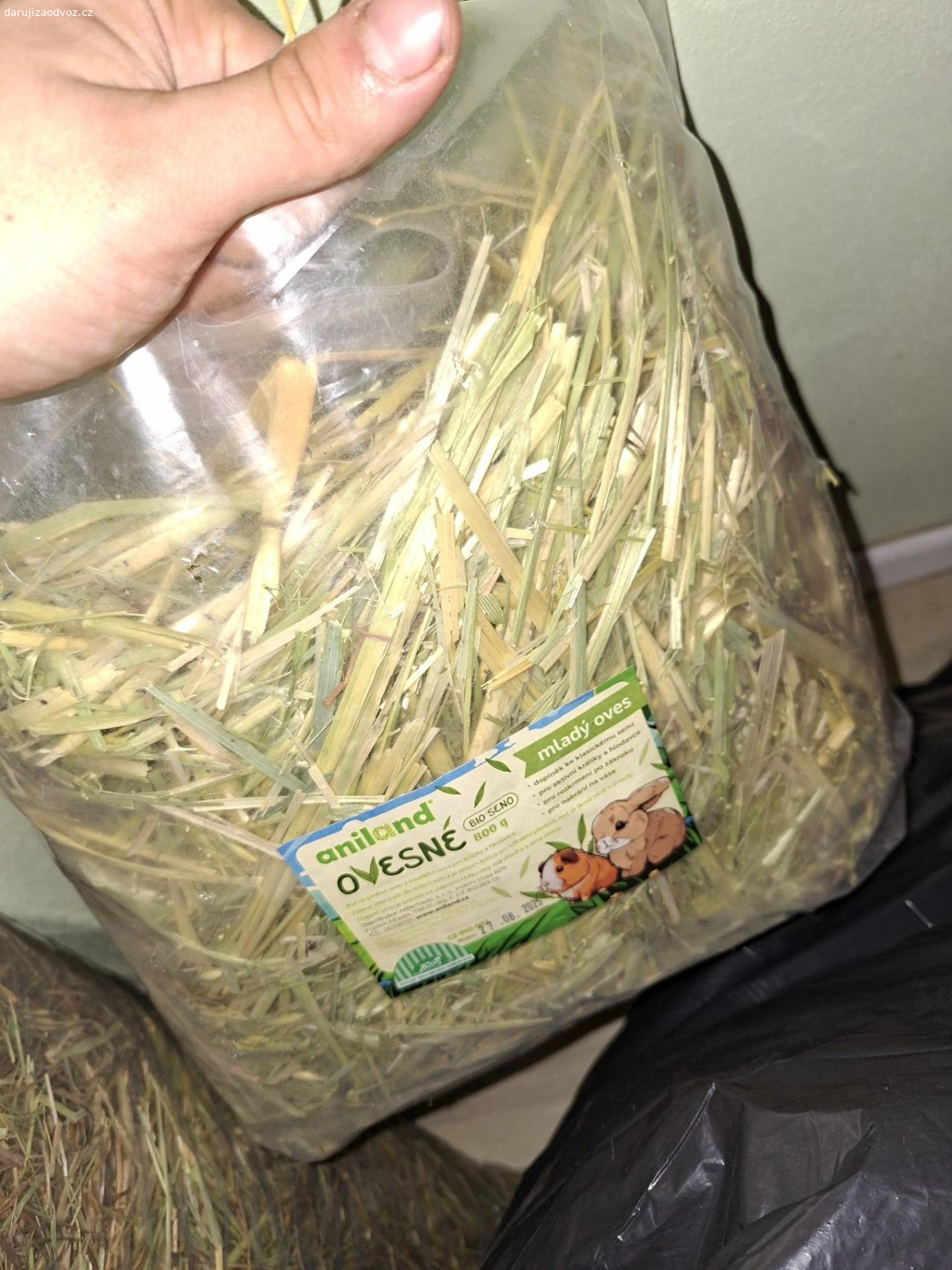 Seno. Nabízím seno pro kralíky, různé druhy z anilandu, kupovane nedavno, je uplne v poradku, jen ho moji vybiravci nechteji. V pytli je timotejske seno. Prosim sms