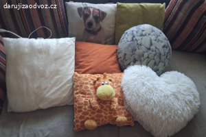 Set 7 ks dekorativních polštářků – na tvoření
