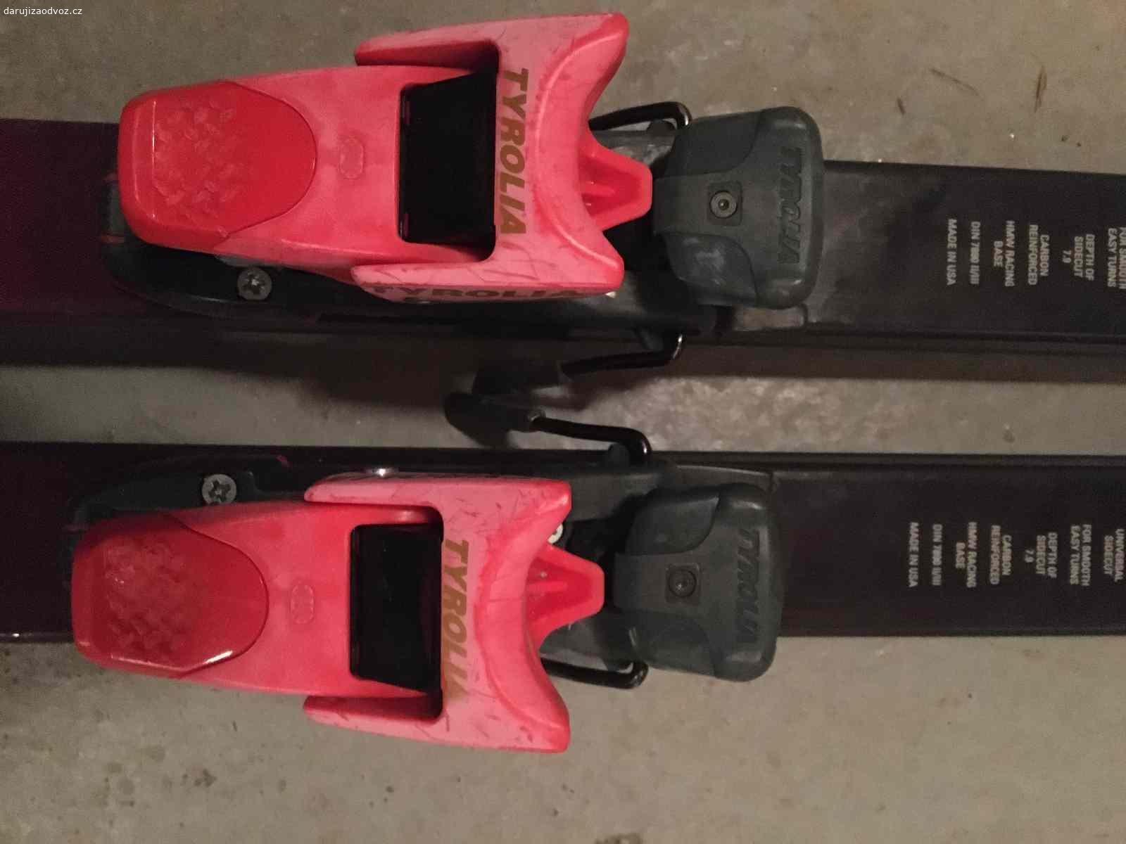 Sjezdové lyže K2 s vázáním Tyrolia. staré, zachovalé, málo jeté, délka 195 cm