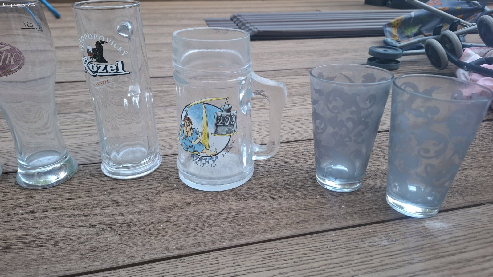 sklenice. mohu poslat