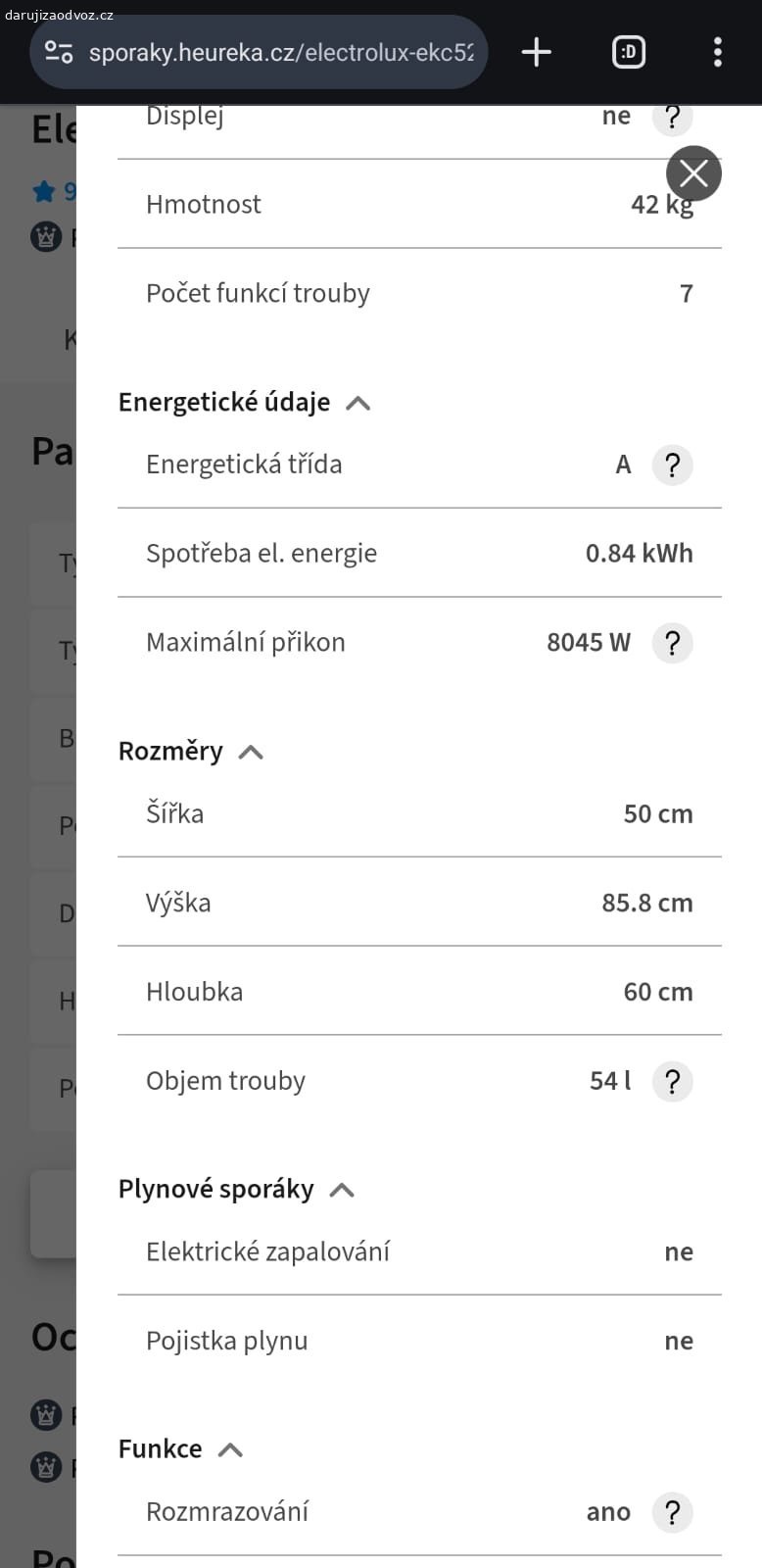 Sporák. Funkční sporák 5,5 let starý. Musí pryč kvůli rekonstrukci do pátečního dopoledne. Ideální odvézt během čtvrtka 18.6. (jinak musí na skládku).
https://sporaky.heureka.cz/electrolux-ekc52550ox/#prehled/