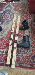 Staré lyže, boty 36, lyže cca 145cm