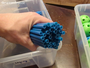 Stavebnice slámky míčky