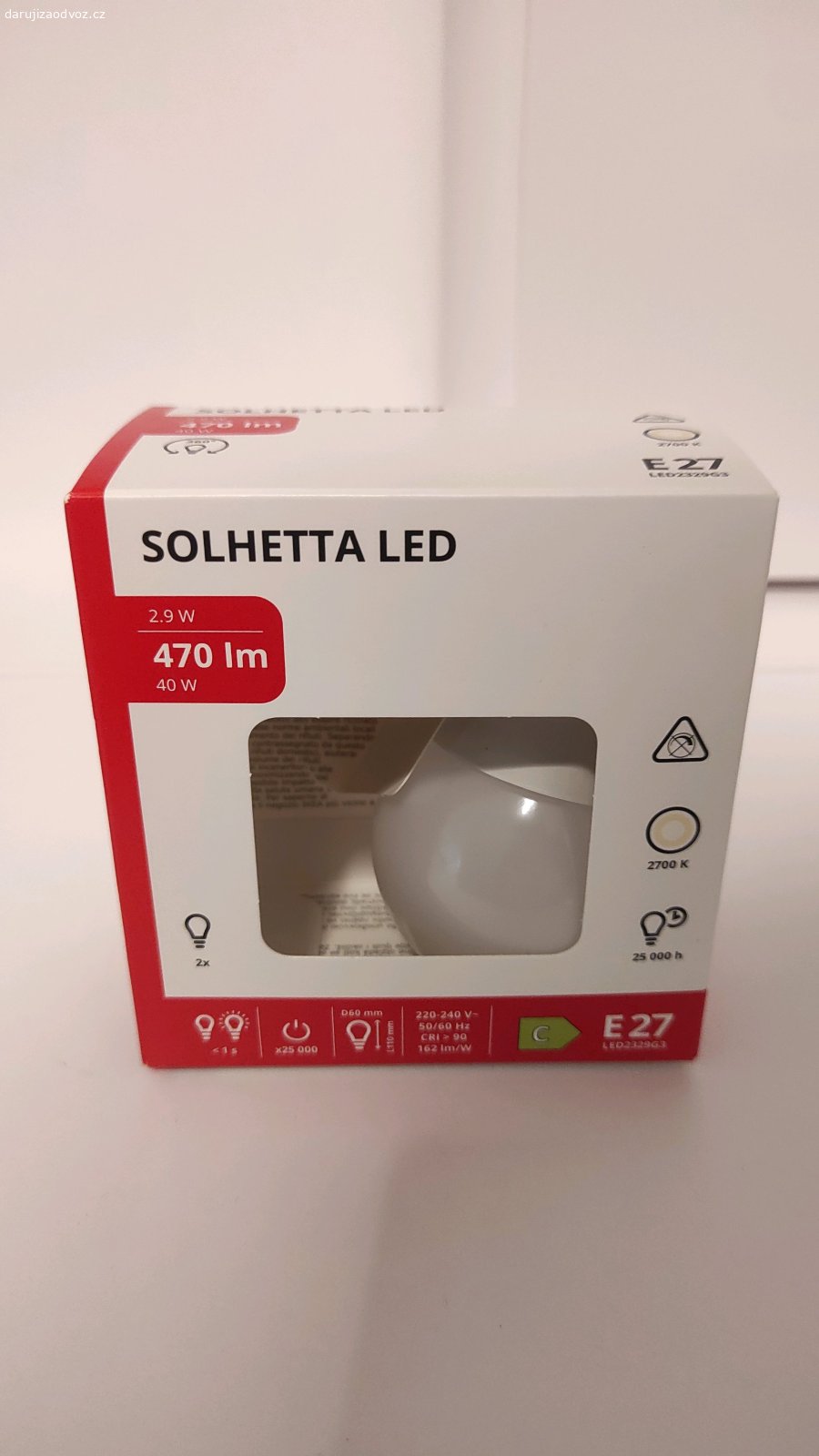 Stojací lampa STRANDAD IKEA. Tuto lampu z Ikea daruji, protože měním nábytek.
Balení obsahuje:
•1 lampu STRANDAD
•2 žárovky SOLHETTA + originální obal
•Originální návod k použití.
Na obalu lampy jsou 2 drobné vady (viz poslední 2 fotografie).

Můžete si to u mě vyzvednout, nebo vám to doručím (oblast Kralovo Pole).