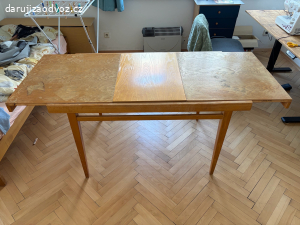 Stůl dřevěný rozkládací 74x130