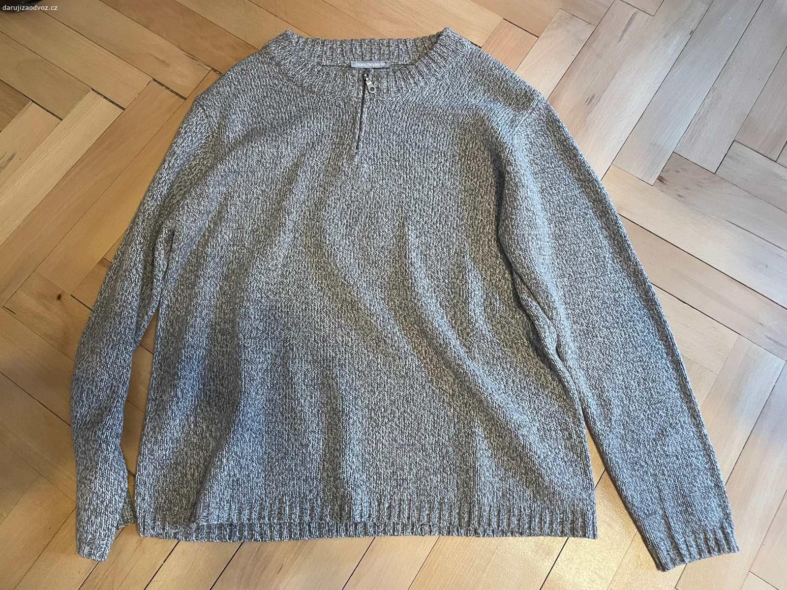 Pánský svetr - velikost M/L. Daruji pánský svetr, ve velikosti cca M/L (asi, štítek ustřihlý). K vyzvednutí po předchozí domluvě v Praze nebo středočeský kraj - Beroun, Nižbor, Zbečno.