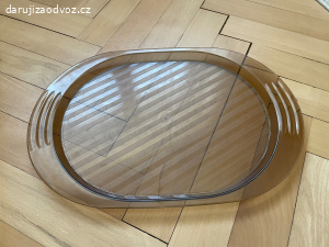 RETRO plastový tác - 39 x 26,5 cm