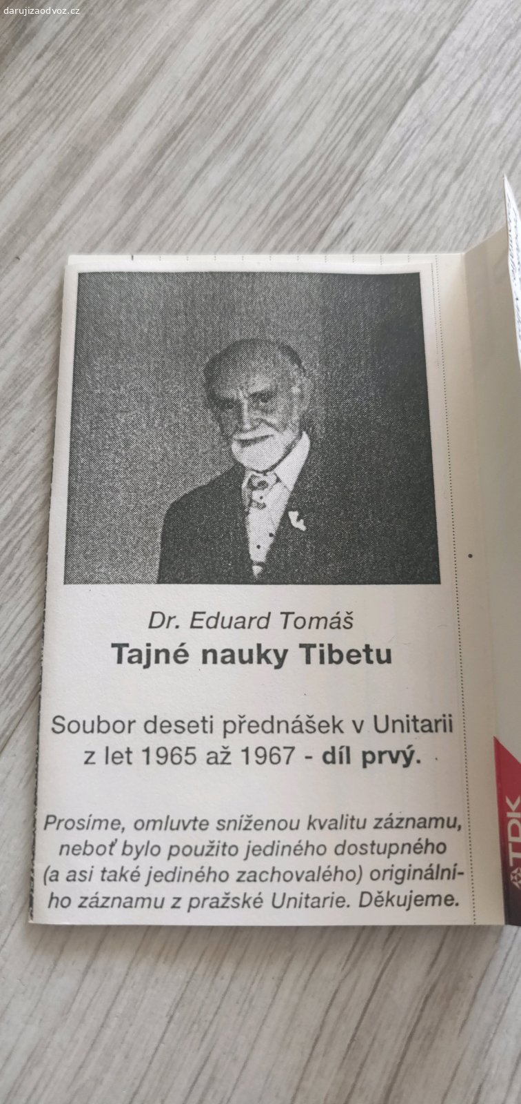 Tajné nauky Tibetu, kazety. Audio nahrávka přednášek Eduarda Tomáše Tajné Nauky Tibetu. 12 kazet. Nemám už kde přehrát.