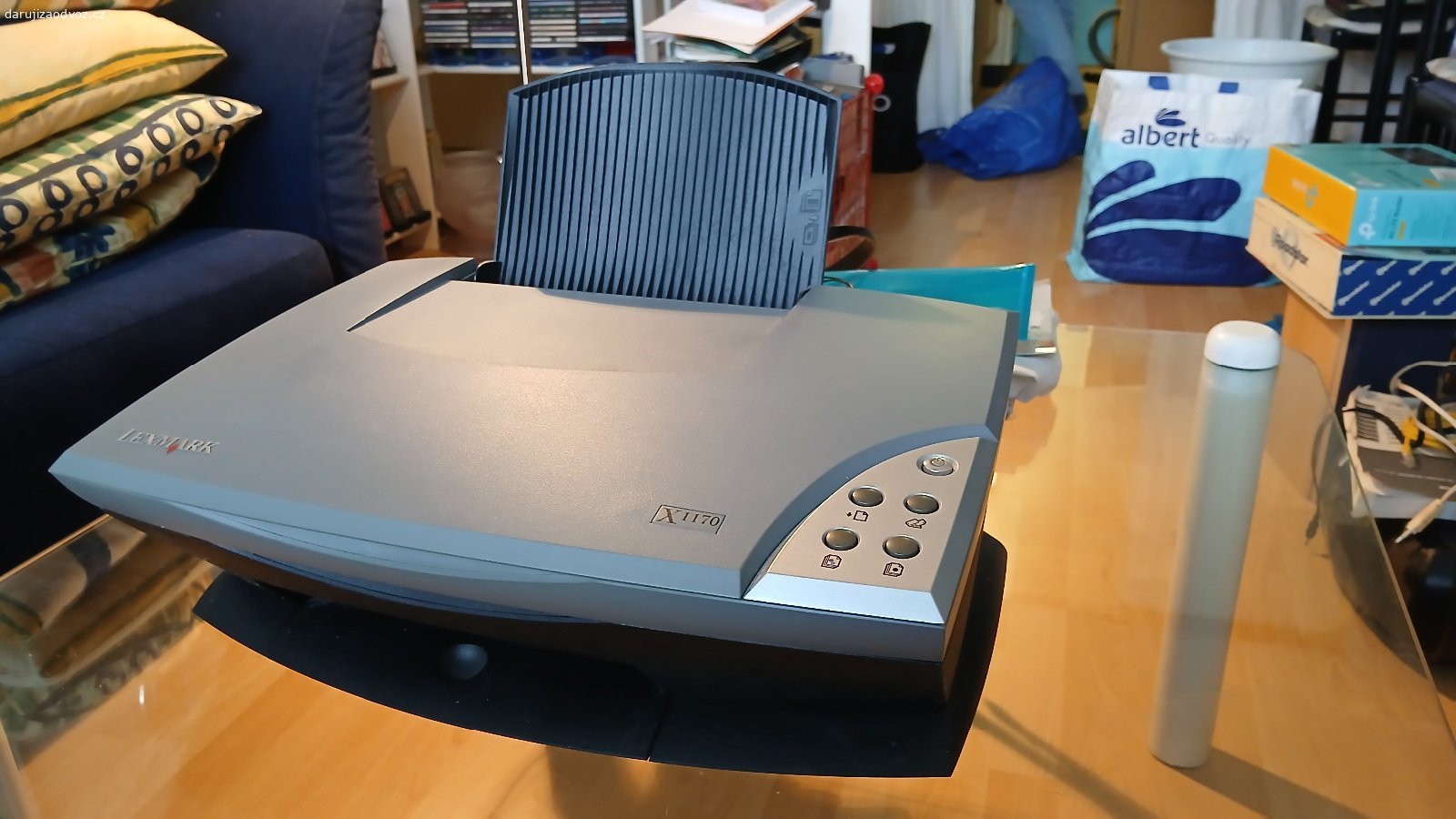 Tiskárna a sken Lexmark X1170 Spěchá. Skener a inkoustová tiskárna, funkční, jako nová. 
Spěchá, do 1. 6. 
Prosím, volejte na telefon.