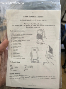 Topení/ohřívač Tesla za odvoz