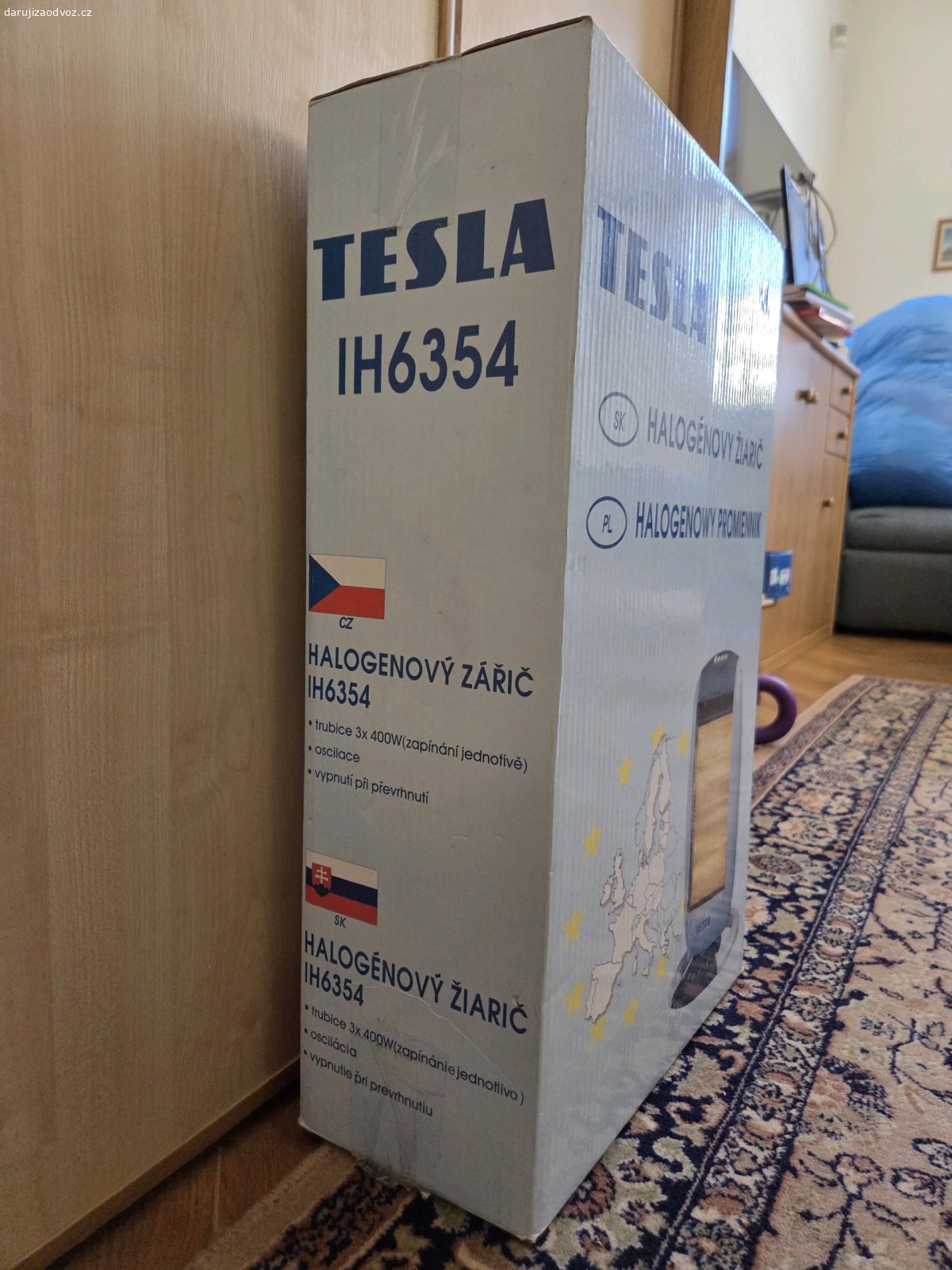 Topení/ohřívač Tesla za odvoz. Viz foto. Nepoužitý, v originální krabici.

Vyzvednutí na Praze 2 u Náměstí Míru v těchto časech: 
Úterý 18:00-20:00
Středa 12:30-20:30
Čtvrtek 12:30-20:30