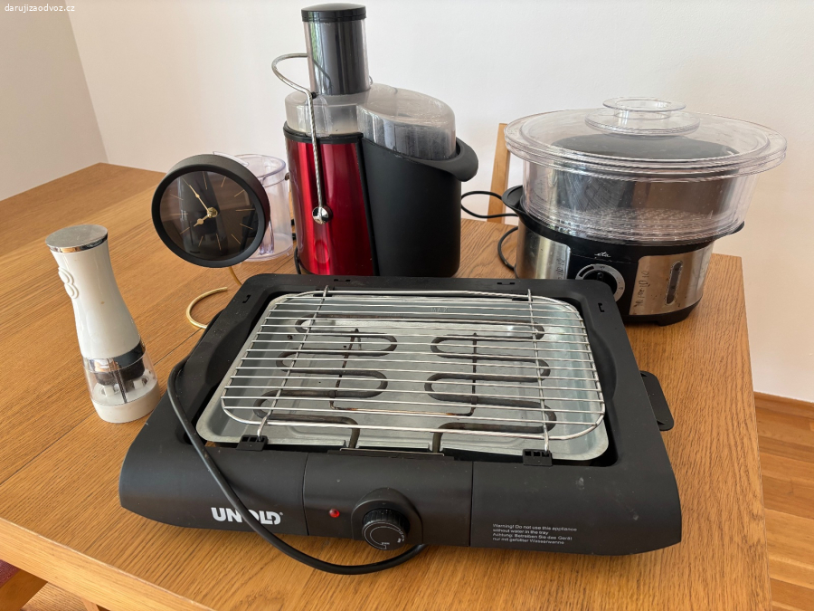 Trouba - Odšťavňovač - Gril - hodiny - peprenka