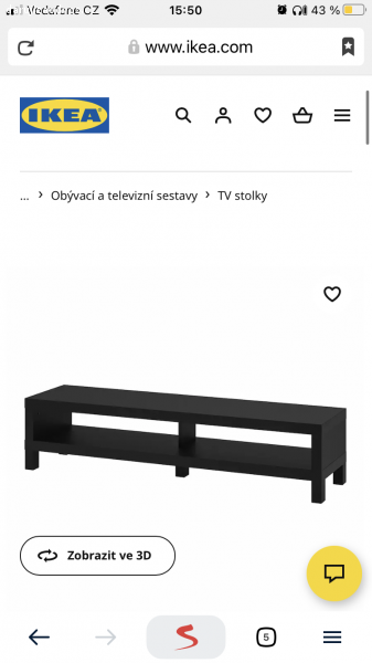 TV stolek LACK. Daruji za odvoz IKEA Tv stolek Lack.
Běžné známky používání.