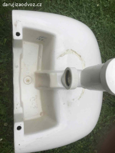 umývadlo bílé keramické se sloupem