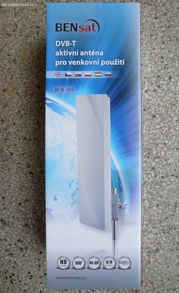 Venkovní antény DVB-T. Daruji za odvoz dvě aktivní venkovní antény. Popis viz foto.