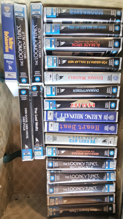 VHS kazety originál cca 70./80.léta