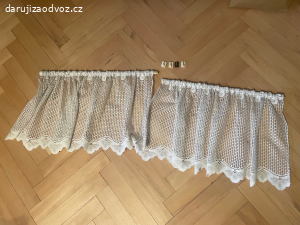 Záclonky např. do kuchyně - 2x