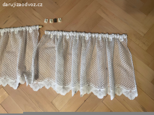 Záclonky např. do kuchyně - 2x