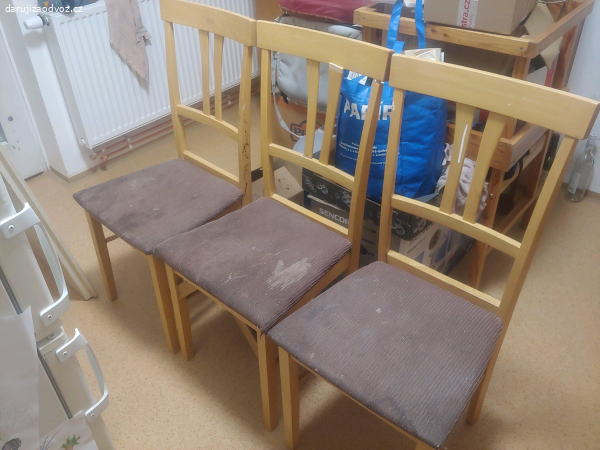 Židle za odvoz 3 ks